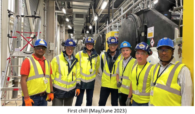 Image of First chill at ITER site with Indian chillers