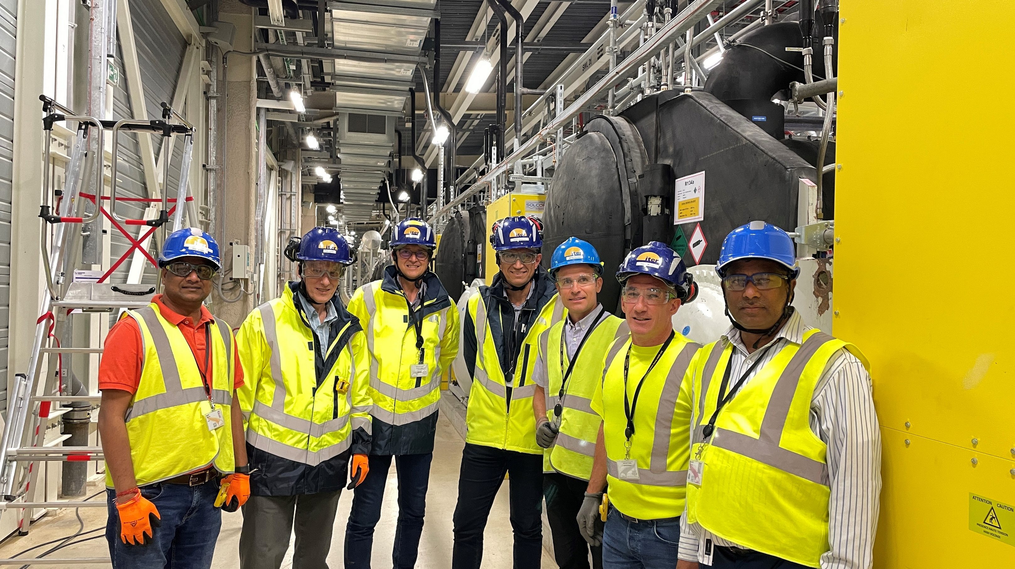 Image of First chill at ITER site with Indian chillers